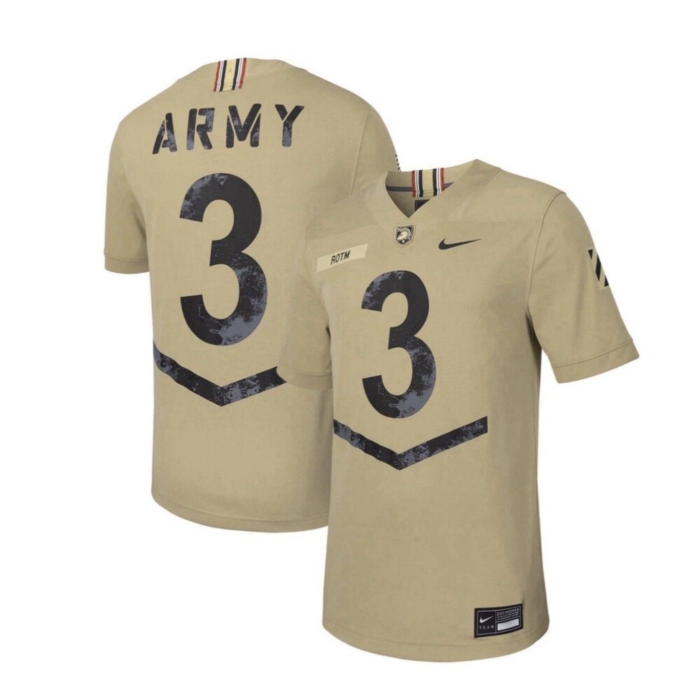 Size M Nike Army Black Knights Rivalry 2023 Untouchable Football Jersey Tan NEW